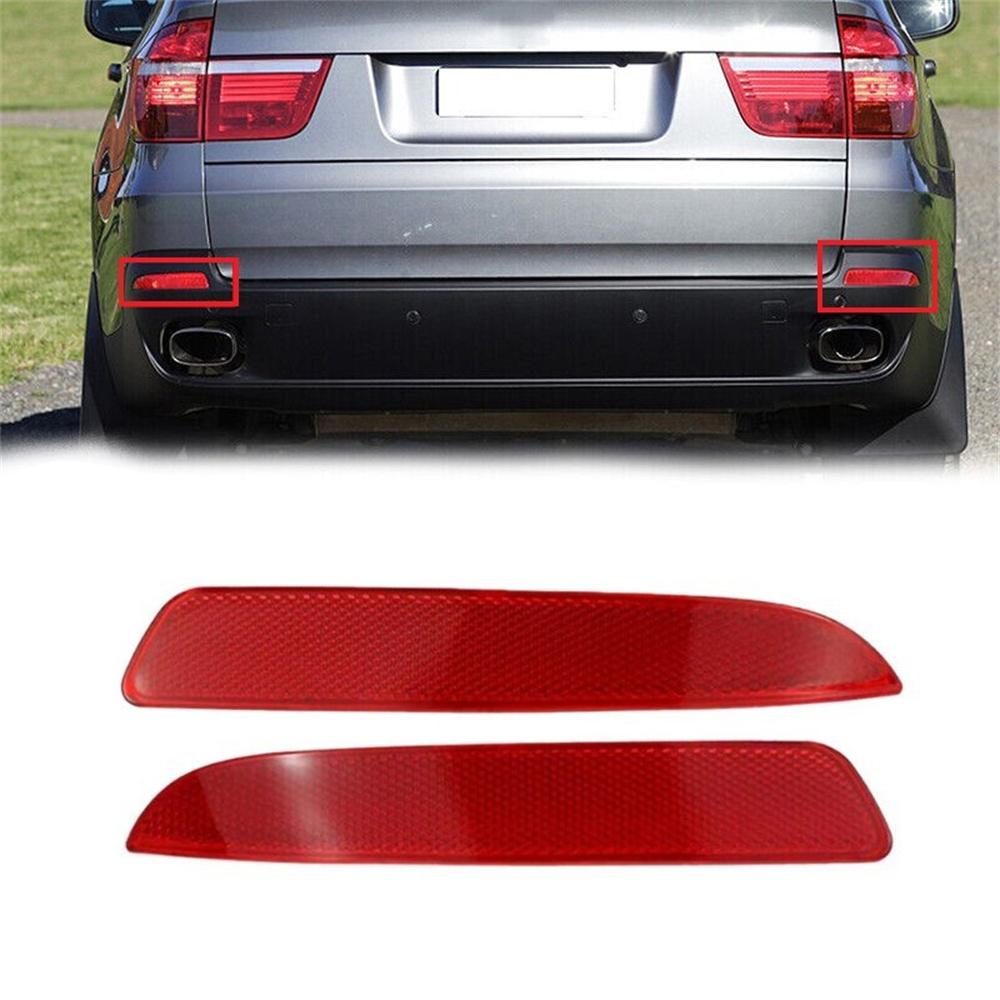 2 комплекта отражателей заднего бампера, стоп-сигналы, красные линзы для BMW X5 E70 2006-2013
