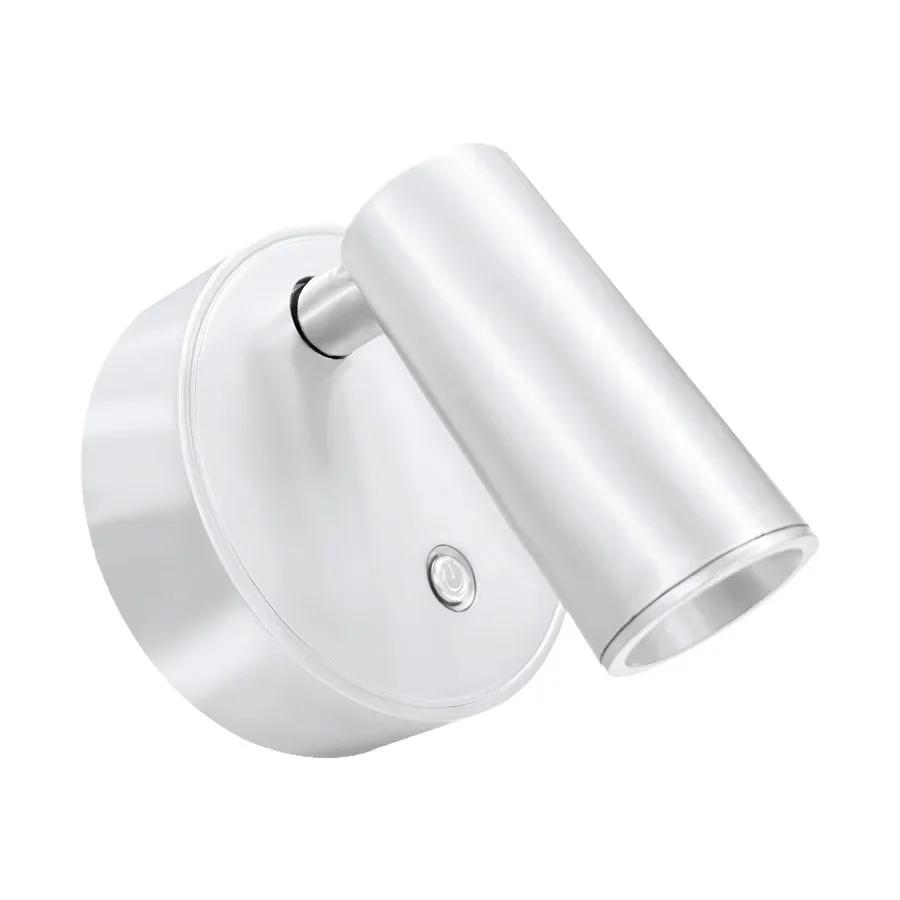 Rechargeable LED Wall Lamp Touch Night Lights Wireless Magnetic Spotlight 360° Rotation For Bedroom Bedside Reading Lighting