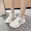Mesh Breathable Dad Shoes Women's 2025 Spring and Autumn New Thick-soled Heightening Women's Shoes Soft-soled Non-slip Casual Sports Shoes