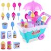 New Simulation Ice Cream Cart Children's Play House Set Girl Candy Trolley Ice Cream Cart Toy