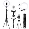 12 Inch Phone Live Ring Fill Light Set with 160cm Light Bracket Desktop Support Phone Clip