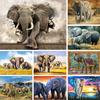 Elephant 5D DIY Diamond Painting Rhinestone Picture Cross Stitch Kit Full Diamond Embroidered Animal Mosaic Gift Home Decoration