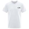 JESUS Fish Simplicity LOGO Printed T-Shirts Men Loose Oversize T Shirt Fashion Breathable Cotton Tee Clothing
