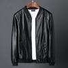 New Locomotive Leather Jacket Men's Thin Men's Leather Jacket Pu Spring and Autumn Coat