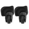A Pair Black Suitcase Mute Single Row Wheel Luggage Replacement Outdoor Supplies