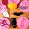 Halloween Silicone Cake Molds Pumpkin Owl Bat Bakeware Decorating DIY Soap Molds Spider Mold Chocolate Molds