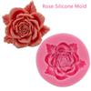 Силиконовая форма для торта Bloom Rose 3D Flower Fondant Mold Cupcake Candy Chocolate Decor