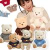 New 23cm Stuffed Plush  Sweater Joint Bear Animals Soft Dolls Baby Funny Pet Girls Boys Birthday Gifts Decor