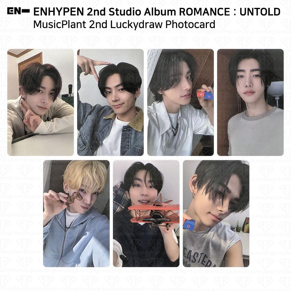 ENHYPEN 2nd Studio Album ROMANCE:UNTOLD Music Plant 2nd Lucky Draw Photocard