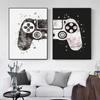 Nordic Poster HD Print Canvas Painting New Design Boys Game Black Illustration Gamer Quotes Wall Art Kids Art Picture Home Decor