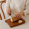 Eco-Friendly Ebony Wood Cutting Board Cute Design Bread Board Fruit Cutting Board  Children's Use