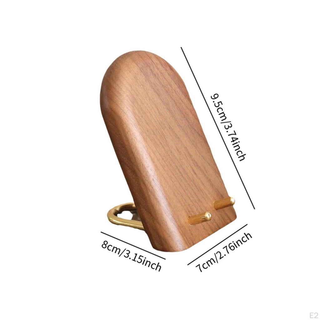 Wood Phone Holder Desk Stand Organizer Cellphone Bracket Non Slip for