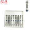 10pcs/box Dental Diamond FG High Speed Burs1.6mm for Polishing Smoothing Dentistry Instrument EX-28