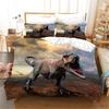 3pcs Bedding Sets 3d Dinosaur World Tyrannosaurus Rex Kids Child Microfiber Polyester Bed Duvet Cover Set And 2pcs Pillow Cover