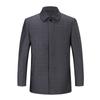 Autumn and Winter Buttoned Wool Cadre Jacket Middle-aged Business Executive Leaders Men's Jacket Lapel Dad Jacket