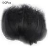 100Pcs Interesting Stylish Soft Feathers Craft Kit Shooting Prop Feathers Craft Kit for School