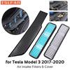 3PCS Car Air Filter Air Conditioner Cabin Filter Air Intake Grille Protective Cover for Tesla Model 3 2025 2025 Replacement Part