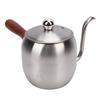 Pour Over Coffee Kettle 500ml 304 Stainless Steel Gooseneck Spout Coffee Drip Teapot with Wood Handle for   Camping