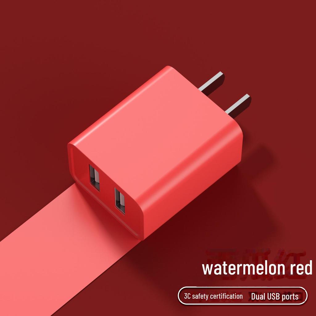 Dual-Port USB Charger for Apple, Android, Xiaomi, Huawei - Universal 5V 2A Fast Adapter