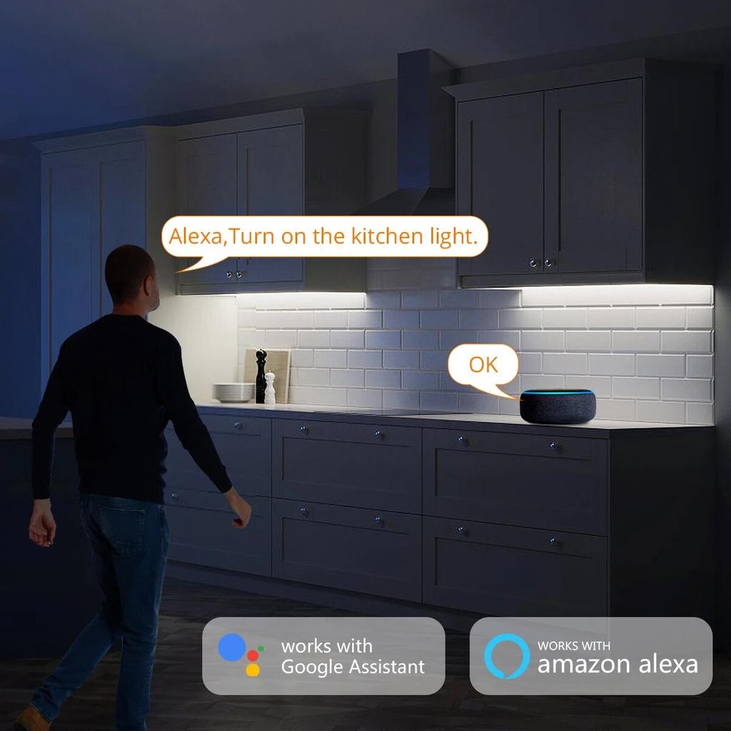Tuya Smart Life COB LED Strip Indoor Lamp 320LEDs/m Flexible Tape Ribbon 3000-6500K RA90 Led Lights Work With Alexa Google Home