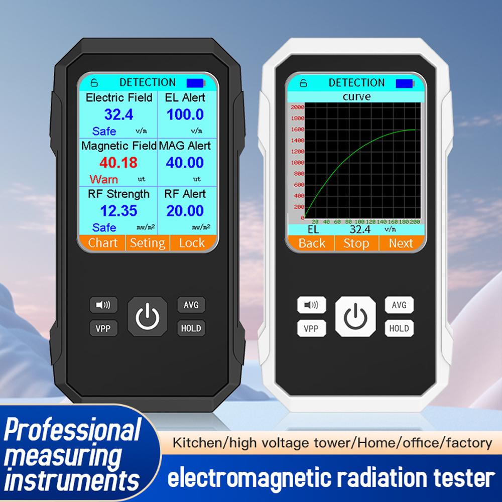 3in1 Multifunctional Electric Field Magnetic Field RF Radiation Detector Handheld Electromagnetic