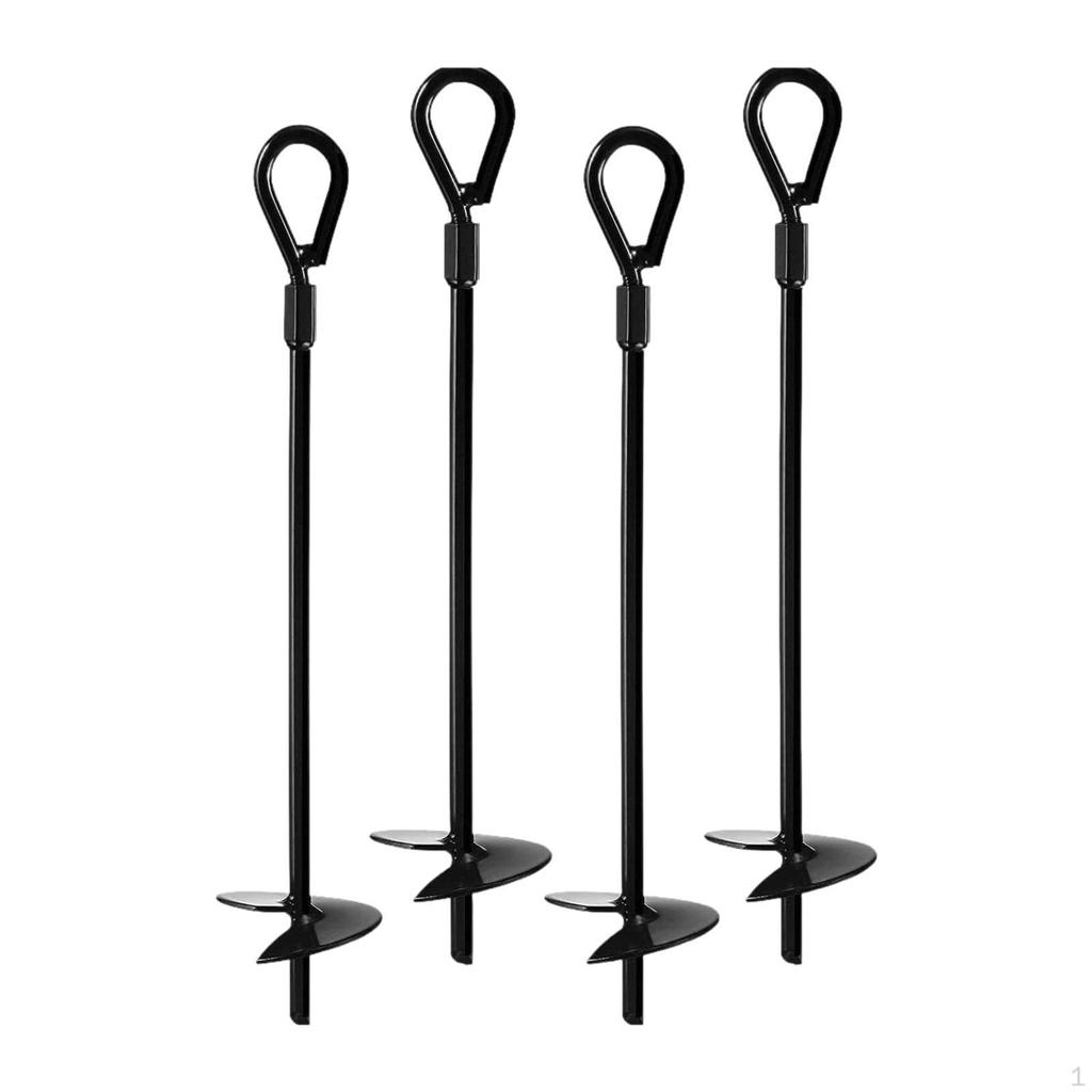 4Pcs Ground Anchors Tent Stakes Heavy Duty Accessories Camping Anchor Pegs for
