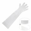 50Pcs Plastic Disposable Vet Glove Clear Farm Glove Non-toxic Cattle Sheep Glove  Midwifery