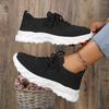 Spring and Summer New Fly-woven Mesh Comfortable Casual Shoes Fashion Trend Sports Shoes Low-top Breathable Thick-soled Running Shoes