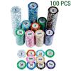 100 Pcs Poker Chips Poker Games Accessories Digital Chips