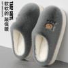 Cotton Slippers Winter Indoor Home Non-slip Couple Household Bear Thick Bottom Warm Fluffy Slippers Winter