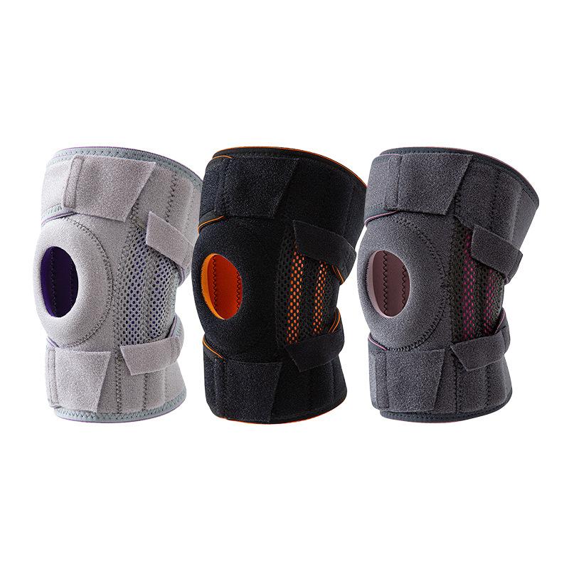 Single Spring Support Breathable Basketball Knee Riding Outdoor Mountaineering Running Pressure Meniscus Exercise Knee Pads