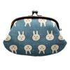 Kyosuke Made In Japan Coin Purse Coin Purse Parent and Child Pouch Cotton Rabbit X 17 X Light Blue Rabbit 10.5 1.5cm