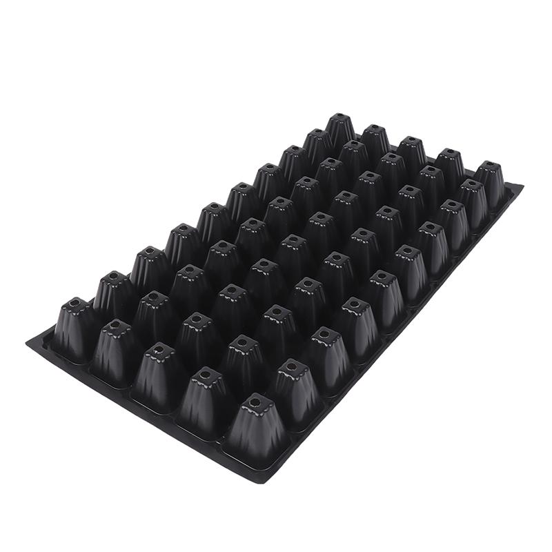 2Pcs 50 Cells Seedling Trays Plastic Gardening Germination Trays Black Seedling Container Garden Supplies For Vegetable Flower