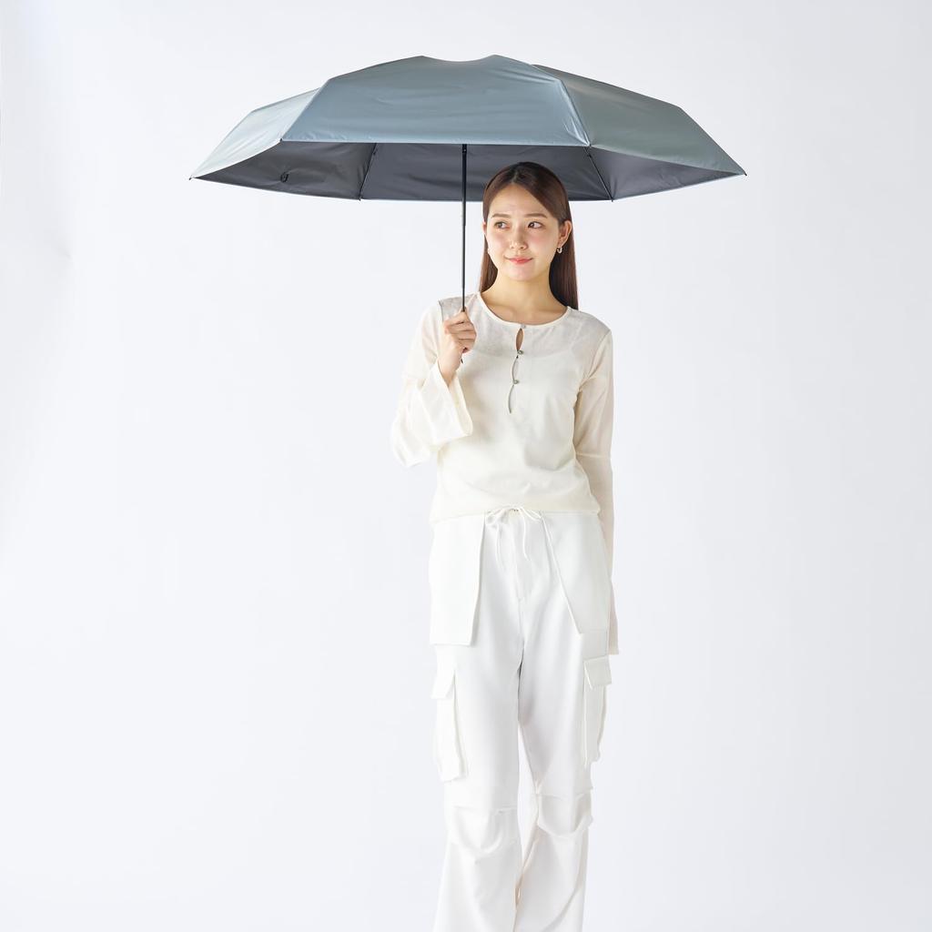 Magical Tech Protection Folding Light Heat UV For Sunny and Rainy Easy Opening and 50cm Light Mio Ambassador Umbrella, Hand-Opening, 100% Blocking,