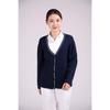 Women's V-Neck Thickened Wool Blend Knit Cardigan for Nurses