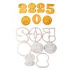 Pressable Biscuits Mold Snake Year Cookie Cutters Biscuits Fondant Cookie Stamps Kitchen Tool Party Supplies