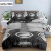 Music Bedding Set Piano Keyboard Music Note Duvet Cover Queen Size Bed Linen Comforter Microfiber Guitar Polyester Bedding Sets