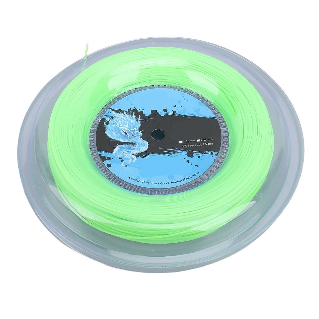 Tennis String Polyester 200m Reel Tennis Racket String for Training Fluorescent Green