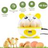 9 Eggs Incubator Automatic Poultry Hatcher with Smart Temperature Control Digital IncubatorDevice for Chickens Ducks Goose Bird