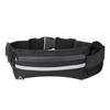 Multifunction Waist Bag Waterproof Outdoor Sports Running Waist Bag Belt Yoga Pockets (black)