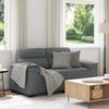 VidaXL 2-seater Sofa Dark Grey 120 Cm Fabric, Sofa, 2-seater Sofa, Fabric Sofa, Divan, Two-seater Sofa, 4105298