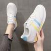2024 White Women's Sneakers New Comfortable Lace-up Platform Women's Sports Shoes Casual Outdoor Walking Running Sneakers Women