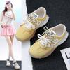 Retro Forrest Gump German Training Shoes Women's 2025 New Autumn Explosion Yellow Inner Height Increase Casual Shoes Color Matching Sports Women's