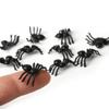 50Pcs Halloween Decorative Spiders Small Black Plastic Fake Spider Toys Halloween Funny Joke Prank Realistic Props
