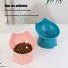 Food Bowl Anti-Tip Pet Feeding Dish With Tilted Edge Neck Protection Pet Food Water Bowl Pet Feeding Dessert Snack Dish Plate