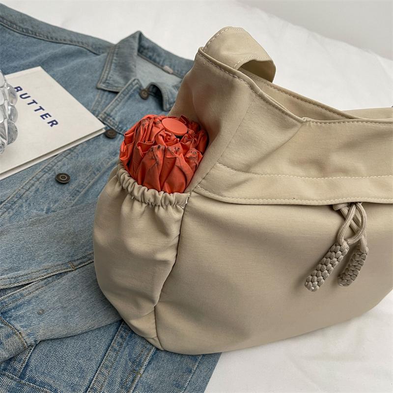 Женская большая сумка большой емкости, однотонная сумка через плечо, сумка для пельменей