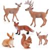 New Cake Toppers Fox Artificial Miniature Toys Animals Figures Home Decor