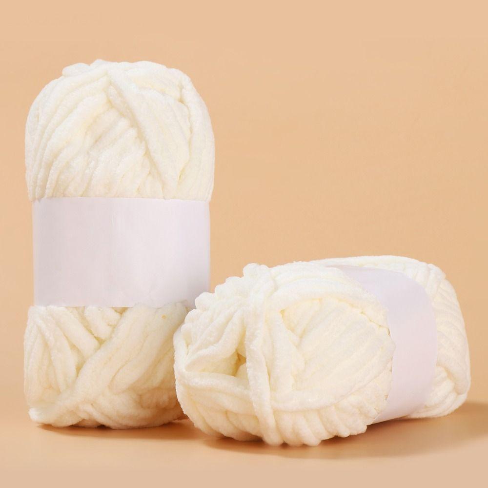 Thick Coarse Wool Thread 50g/ball Chenille Hand Knitting Yarn New Ice Strip Thread Yarn