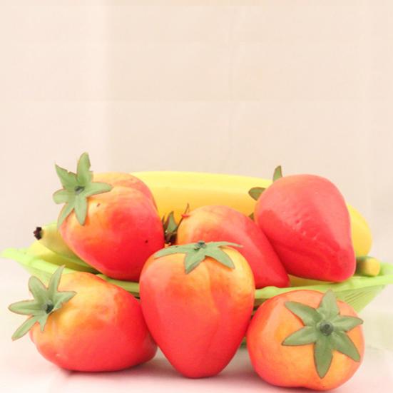 6 Pcs Artificial Fruit Fake Fruits Lifelike Good Details Decorative No Decompose Colorfast Faux Fruits Home Kitchen Party Adult Sex Wear