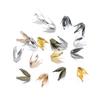 100pcs/lot Silve Gold Flowers Filigree Petal Beads Caps Findings Bulk End Spacer Charms Bead Cap For Jewelry Making DIY Supplies